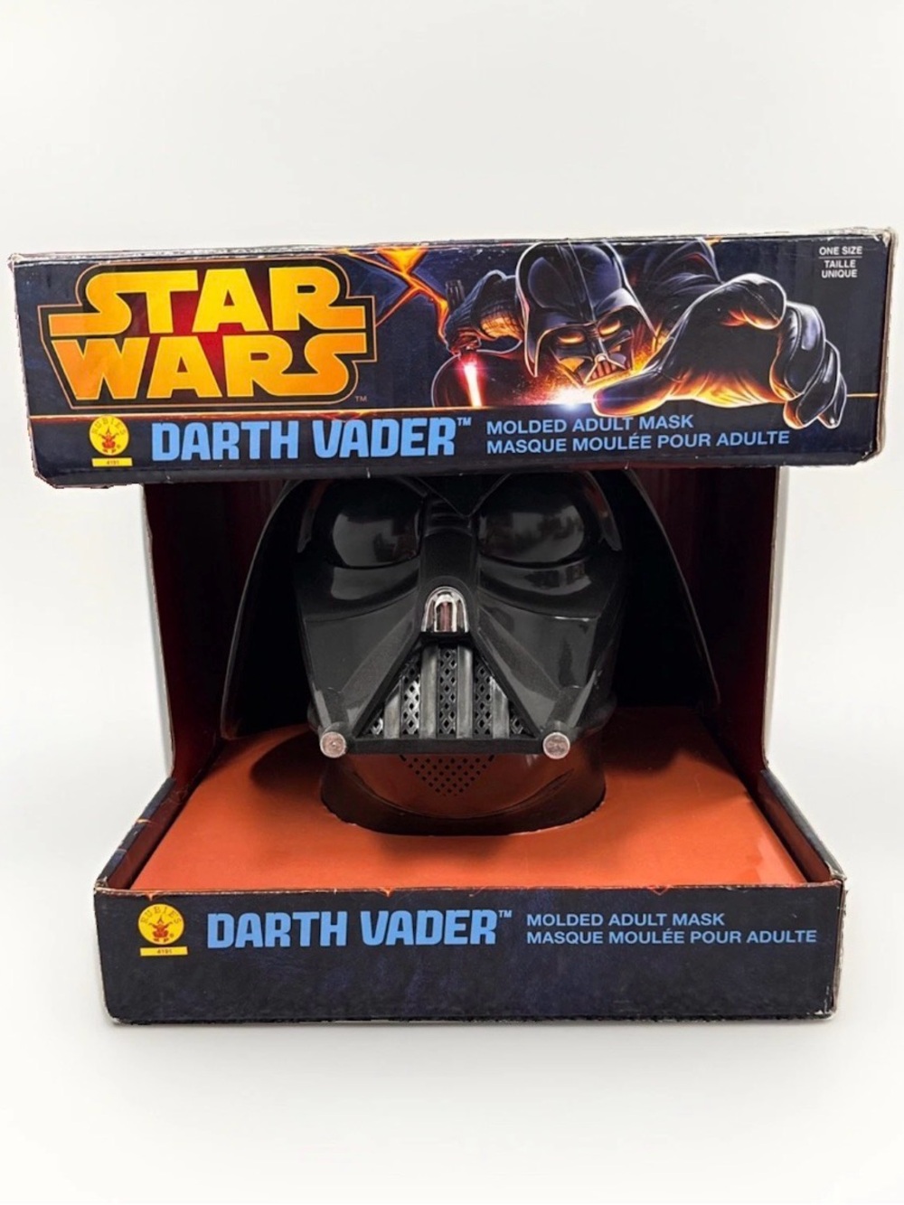Star Wars Darth Vader Black Molded Adult Mask with Branded Box